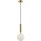Viokef Jolin pendant light spherical lampshade, 1-bulb