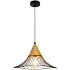Viokef Tina hanging light with a cage lampshade