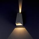 Lucande Double shining LED outdoor wall light Jendrik