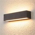 Lucande Tilde - elongated IP65 LED wall lamp for outdoors