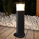 Lucande Milou Dark Grey LED Pillar Lamp