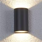 Lucande JALE semi-circular LED outdoor wall light
