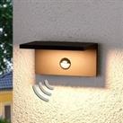 Lucande Darina LED outdoor wall lamp, motion detector