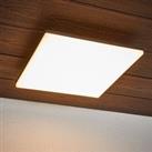 Lucande Sensor-controlled outdoor ceiling lamp Henni, LEDs