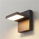 Lucande Silvan LED outdoor wall lamp, dark grey