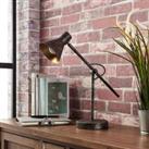 Lindby Rust-coloured Zera table lamp