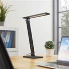 Lucande Salome - dimmable LED desk lamp, black