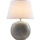 Lindby Florentino table lamp, fabric and ceramics
