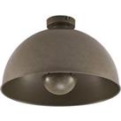 Lindby ceiling light Lya, 41 cm, dark grey, metal