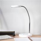 Lindby LED desk lamp Milow, white, metal, 35 cm high