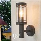 Lindby Motion detector wall light Djori for outdoors