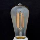 Lindby E27 rustic LED bulb 6W 500 lm, amber 1,800 K
