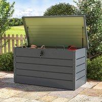 350L Steel Garden Steel Box Patio Waterproof Storage Box