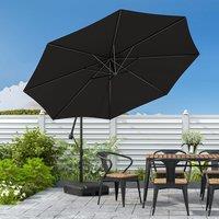 3M Sun Parasol Black Hanging Banana Umbrella