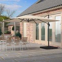 33M Garden Parasol Umbrella Cantilever Parasol with Petal Water Tank