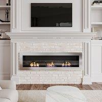 55 Inch Bio Ethanol Fireplace Wall Mounted Insert Biofire 4 Colour Options