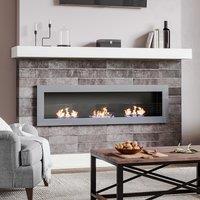 55 Inch Bio Ethanol Fireplace Wall Mounted Insert Biofire 4 Colour Options