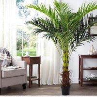 180cm H Artificial Plants Green Palm Tree in Pot Tropical Areca