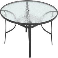 2/4/6 Seater Garden Round Table With Umbrella Hole or Outdoor Chairs
