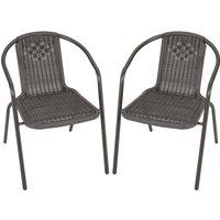 2/4/6 Seater Garden Round Table With Umbrella Hole or Outdoor Chairs