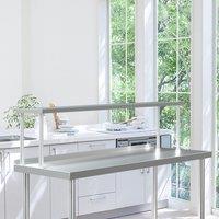 Kitchen Prep Table Over Shelf Single Double Tier Overshelf