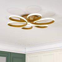 Golden Frame Modern Cool White LED Chandelier Ceiling Light