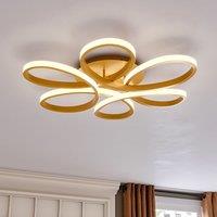 Golden Frame Modern Cool White LED Chandelier Ceiling Light