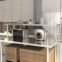 Kitchen Prep Table Over Shelf Single Double Tier Overshelf