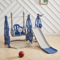 153cm W 3 in 1 Kids Swing and Slide Set Toddler Climber Playset