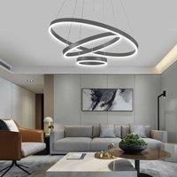 Modern 3 Ring Aluminum Round Hanging LED Pendant Light
