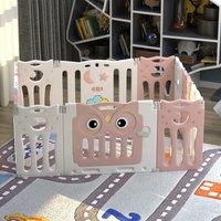63cm H Kids Safety Play Yard Blue Foldable Home Activity Center