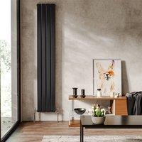 1800mm H Matt Anthracite Double Flat Panel Vertical Radiator
