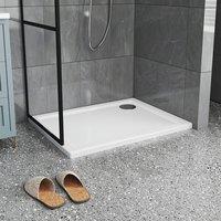 2ft/3ft White Acrylic Shower Tray with Drain