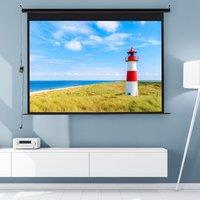 S/M/L Electric Projector Screen with Remote control