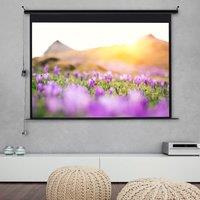 S/M/L Electric Projector Screen with Remote control