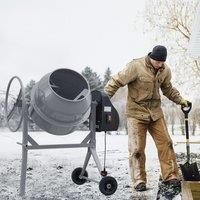 Durable and Versatile Cement Mixer with Easy Movement