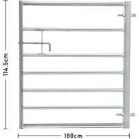 4-12FT Durable Galvanized Metal Field Gate