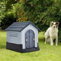 Small/Medium Weatherproof Comfortable Dog House Kennel with Skylight and Door