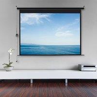 Motorized Electric Projector Screen with Remote Control