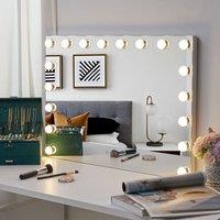 70cm W Rectangle Hollywood Vanity Mirror with 18 Dimmable LED Bulbs