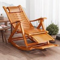 Bamboo Rocking Chair Foldable Recliner