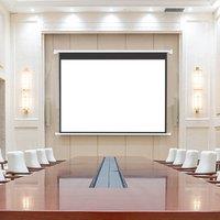 4:3 Wall Mount Electric Projector Screen for Home Theater Movie and Office