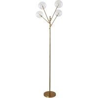 155cm H Gold Foot Switch 4 Light Tree Floor Lamp