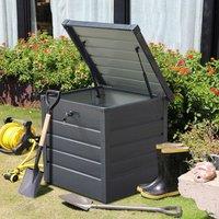 200L/600L Metal Outdoor Garden Storage Box Lockable Waterproof