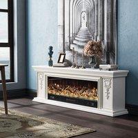180cm W Remote Freestanding Fireplaces Bluetooth Player TV Stand Electric Fireplace