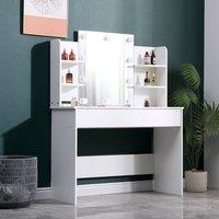 139.5cm H Modern Hollywood Vanity Desk with Lighted Mirror
