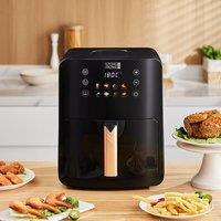 5L Black Digital Air Fryer with Visual Window