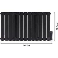 69-101 W Oil Filled Space Heaters Electric Radiator Heater with LCD Thermostat