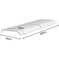 Frosted Window Door Awning Canopy 50cm Arc Length