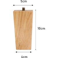 4 Pieces Square Wooden Furniture Legs Chair Sofa Feet Replacement